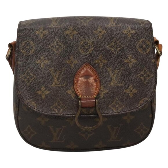 Authentic LOUIS VUITTON Monogram Saint Cloud MM Shoulder Bag M51243 LV - Picture 5 of 16